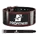 Weight Lifting Belt (4 Inch Wide) - Genuine Leather Workout Belt for Men & Women - Great for Weightlifting on Squats, Deadlift, Cross Training and Gym Workouts - Back Support and Injury Prevention