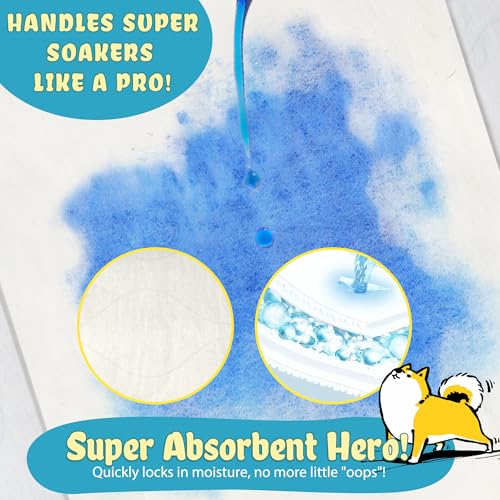 Image of LeapSheep Dog Diaper Liners Pee Pads for Male and Female Dogs, Dog Period Pads, Super Soft Absorbtion Dog Booster Pads Fits Belly Bands, Wraps and Washable Doggy Diapers Female (M, 20)
