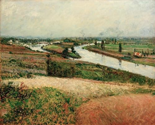 Toile La Seine à la Pointe d'Epinay par Gustave Caillebotte, impression d'art premium