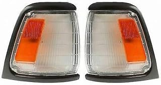 Fits 1989-1991 Toyota Pickup Pair Park Lights Driver and Passenger Side 2WD; Dlx/SR5 TO2520121 TO2521123 - replaces 81620-89176 81610-89176