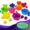 Carl & Kay [300 Pcs] 250 1 Inch Pom Poms & 50 Googly Eyes - Craft Pom Pom Balls - Pompoms for Crafts - Pom Pom for Crafts in Bright & Bold Assorted Colors - Large Pom Poms Arts and Crafts #5