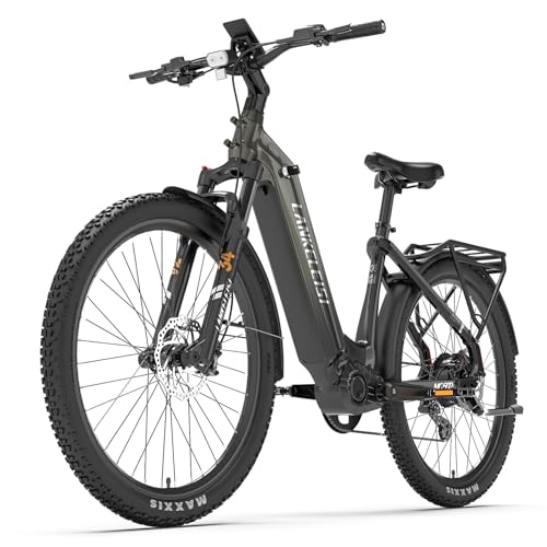 LANKELEISI MG600 Lite E Bike Damen 27,5 Zoll Tiefeinsteiger Elektrofahrräder mit 720Wh Akku, 150Km Reichweite, Hydraulische Bremse, Trekking/City Ebike mit Drehmomentsensor
