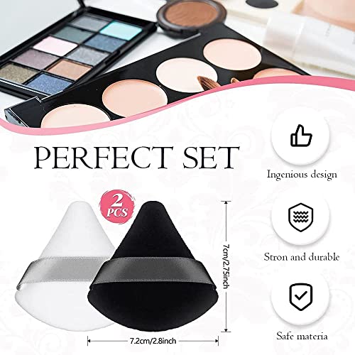 ROBIFEL Triangle Soft Powder Sponge Foundation with Strap (Multicolour) - Image 4