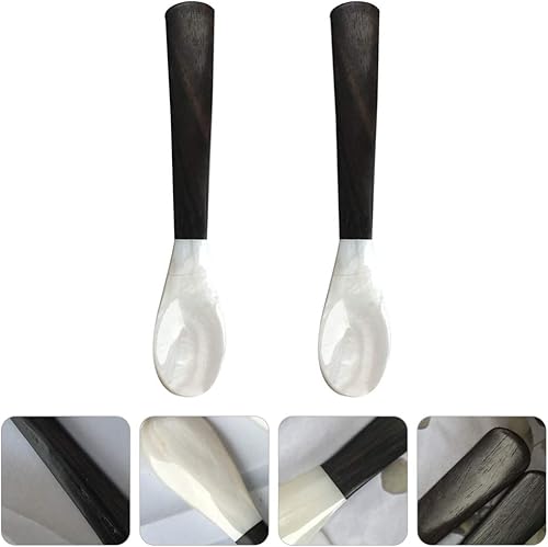 Miniatura 9 de 2 cucharas creativas con mango de madera, cucharas de café para caviar, postre, café, helado
