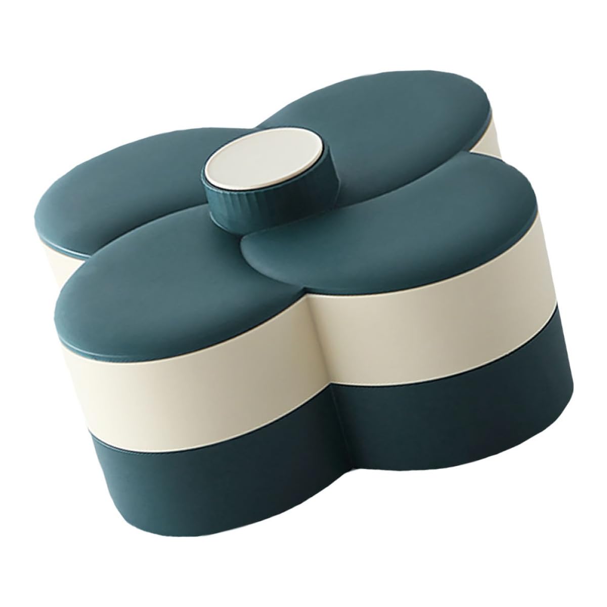 Toyvian Plateau de Rangement Ménager à Deux Niveaux en PP Vert, Étanche avec Couvercle Hermétique, pour Snacks et Desserts à Domicile Bureau