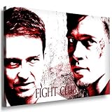 Boikal / Leinwand Bild Brad Pitt Fight Club Leinwanddruck, Kunstdruck fm22 Wandbild 120 x 80 cm