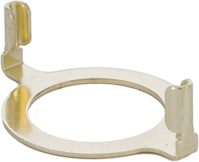 B&P Lamp® Slip Style Shade Harp Holder Base Adapter for GU24 and European Style Nord Sockets with Plastic Ring