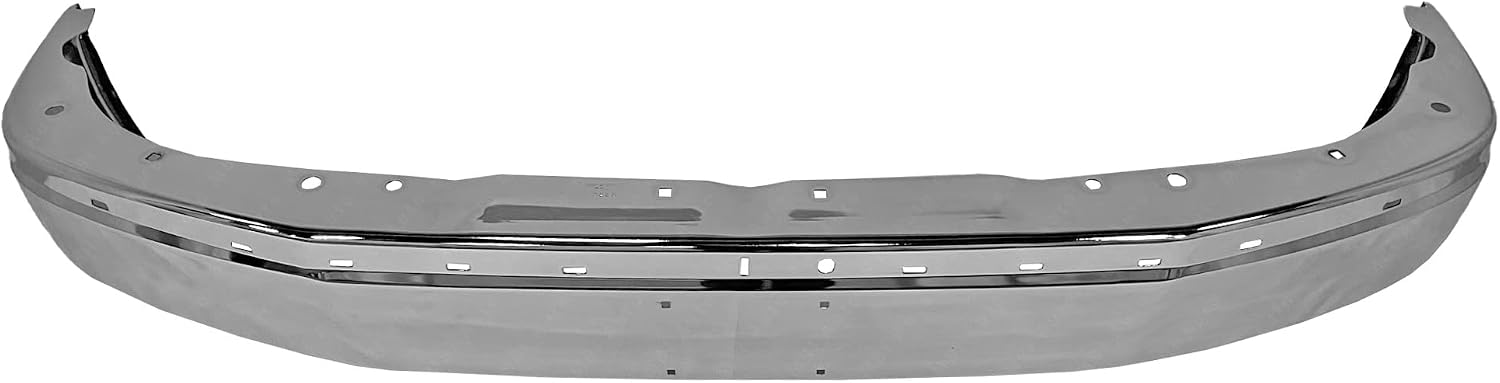 Chrome, Steel Front Bumper Face Bar Shell Compatible with 2003-2025 Chevy Express & GMC Savana Van 03-25, GM1002459