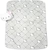 Set Jay Franco Hello Kitty Nogginz - Cobija de viaje ligera de 40 x 50 pulgadas y cojín - Set de 2 piezas rosa con moño súper suave 4