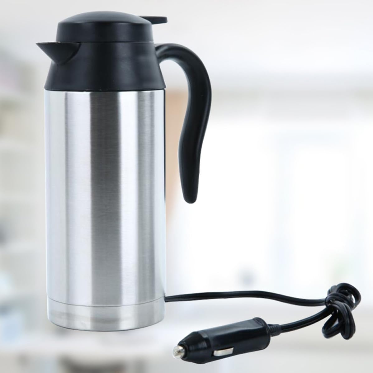 750ml Stainless Steel Electric Kettle for Car Use Portable Water Heater Electric Tea Kettle Suitable for Travel and Outdoor Heating