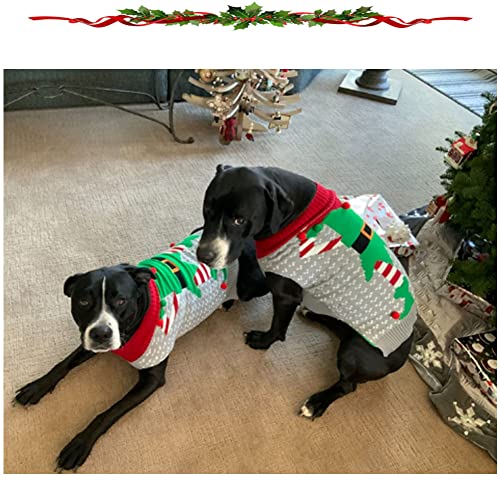 ABRRLO Hunde Kostüme Hundebekleidung Baumwolle Pullover feiern Weihnachten-Tag Winter Mantel Strickpullover Haustier Hund Pullover Haustier Kostüm Fashion (M, Clown)