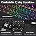 WIWU iPad Pro 13 inch Case with Keyboard M4/M5 2024/2025 Magnetic Detachable 3 in 1 Case Bluetooth Keyboard Adjustable Stand 7 Colors Backlit Keys with Trackpad (Black, iPad Pro 13