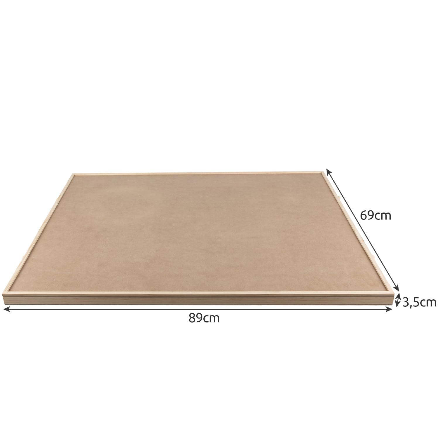 MALATEC Tablero para Puzzles de Madera con 4 cajones – hasta 1500 Piezas, Superficie Lisa 89×69 cm, Bordes de contención, Organizador y Base de Montaje para Rompecabezas