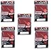 KMC Hyper Matte Sleeves Red ×5 Sets (5 Packs/total 400 Sheets) (Japan Import) Made in Japan (1 Pack)