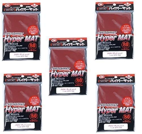 Pochettes KMC Hyper Mat Rouge pour préserver vos paquets de cartes de collection à la maison