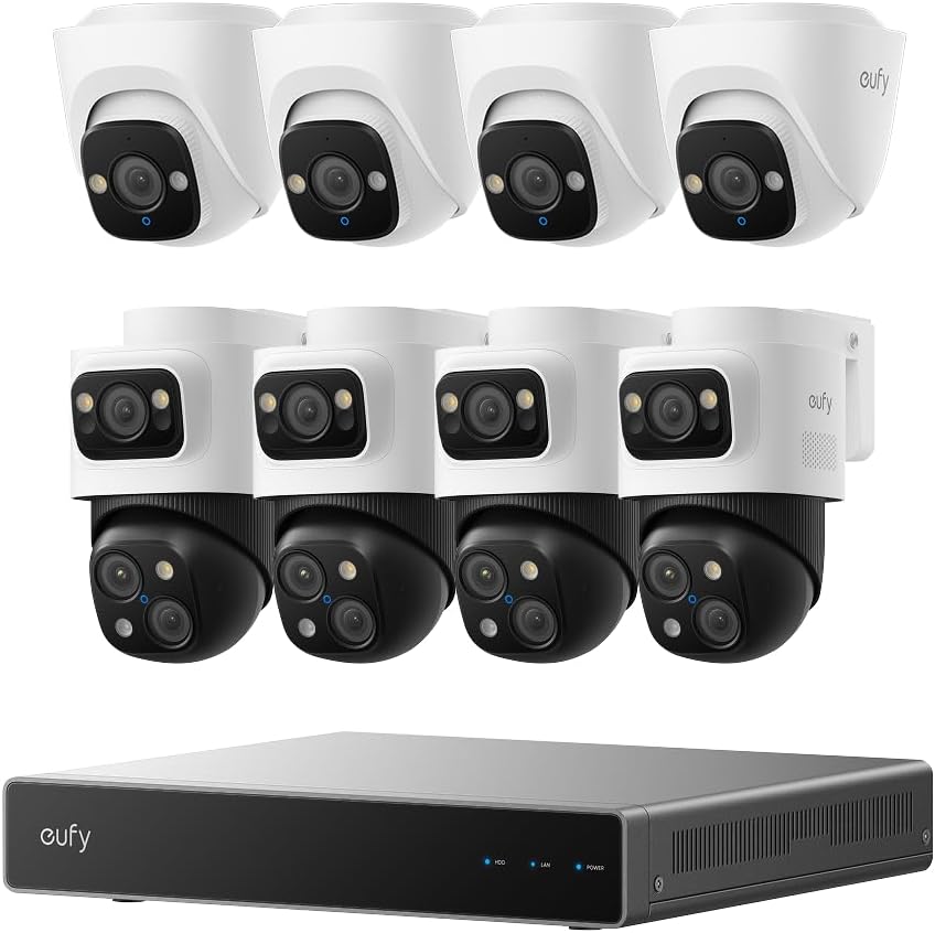eufy 4K NVR Security Camera System S4 Max & PoE Turret Security Camera E41 (Bundle)