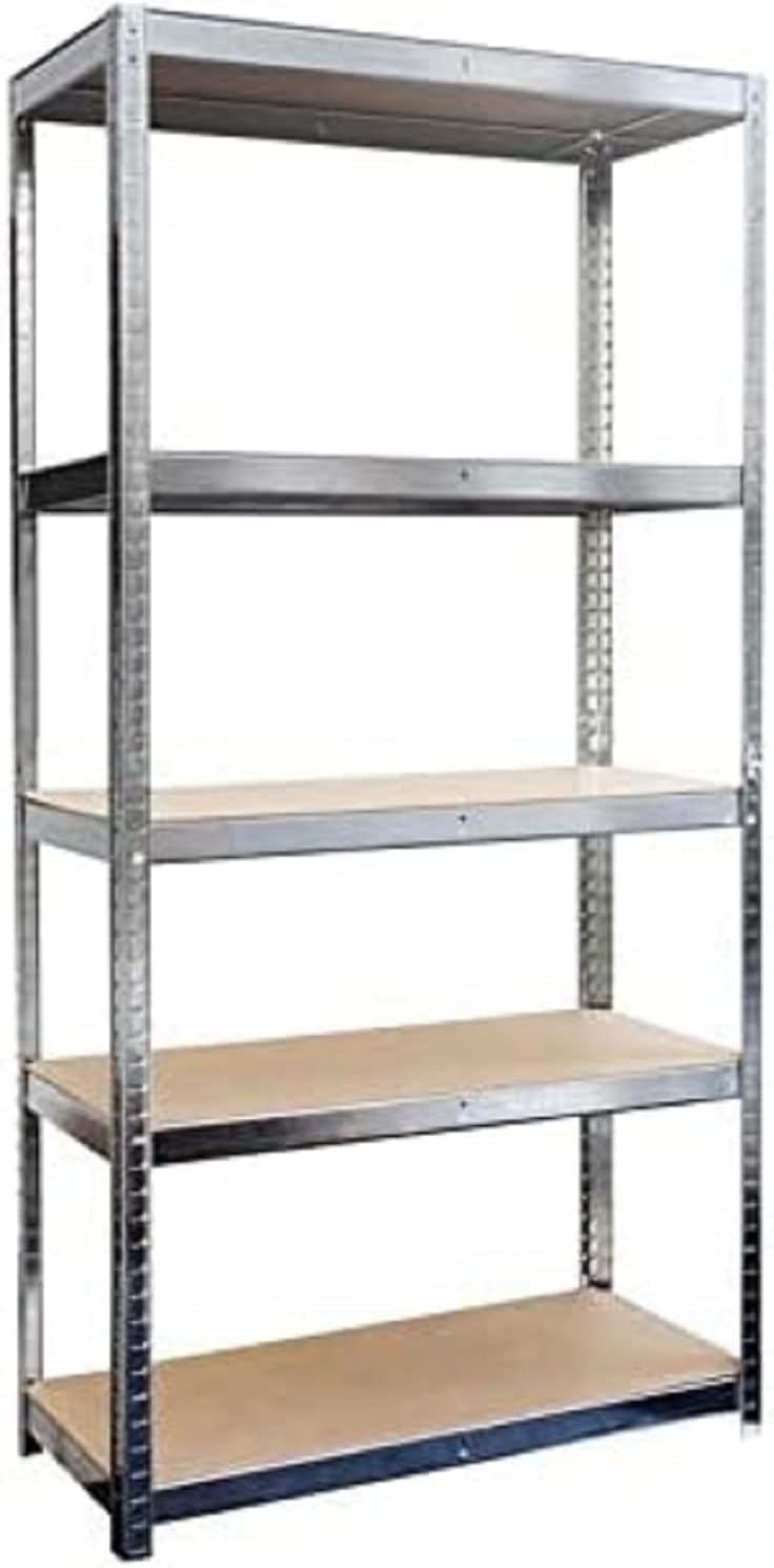 Megashopitalia Scaffale Scaffali Scaffalatura Metallo zincato 5 Ripiani Magazzino L70xP30xH150cm