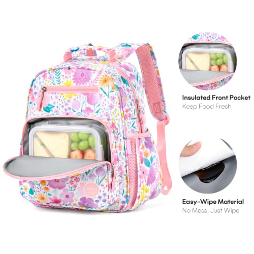 mibasies Girls Flower Pink Backpack