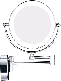 Espejo de maquillaje iluminado para montaje e...