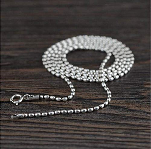 Collier en argent S925 classique et haut de gamme à gravure créative - 4