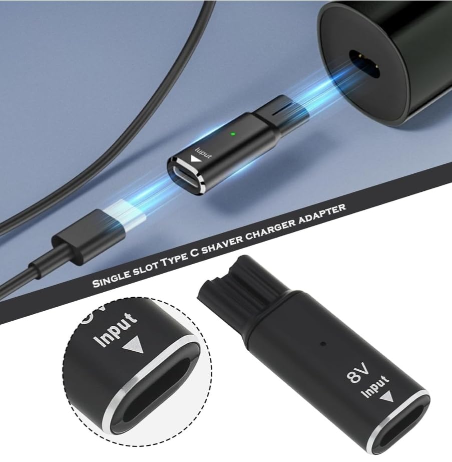 FAVHOME Type-C Charging Connector Adapter (Connector Only) Compatible with Philips Trimmer Models BT3105, BT3102, BT3211, BT3215, BT3221, BT3227, AT890, AT891, HC3418, HC3420 & HC5410 1