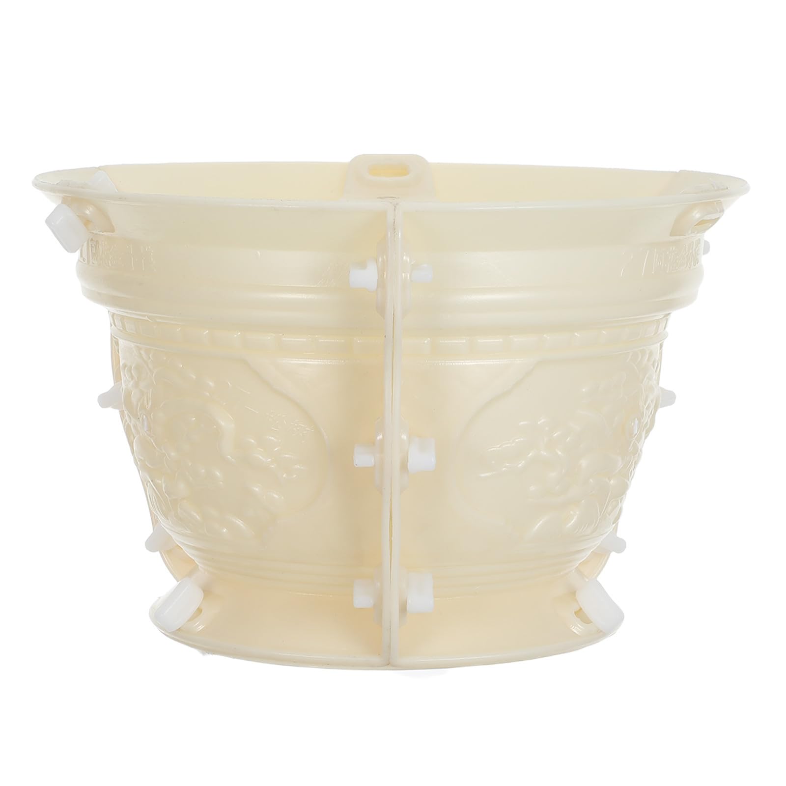 Toyvian Moule à Béton en Plastique Beige pour Jardinières et Pots de Fleurs, Stable et Polyvalent, pour Créations Artisanales Jardin et Intérieur