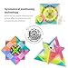 D-FantiX Speed Cube Bundle, QY Toys Jelly Cube Set Warrior W 3x3 Qidi S 2x2 3x3x3 Qiming Pyramid Transparent Cube Set Puzzle Toys