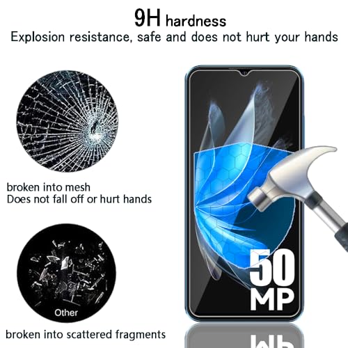 Tzstz 3 Pieces Tempered Glass Screen Protector for Ulefone Note 16 Pro Hardness 9H Anti Scratch Screen Protector - Image 4