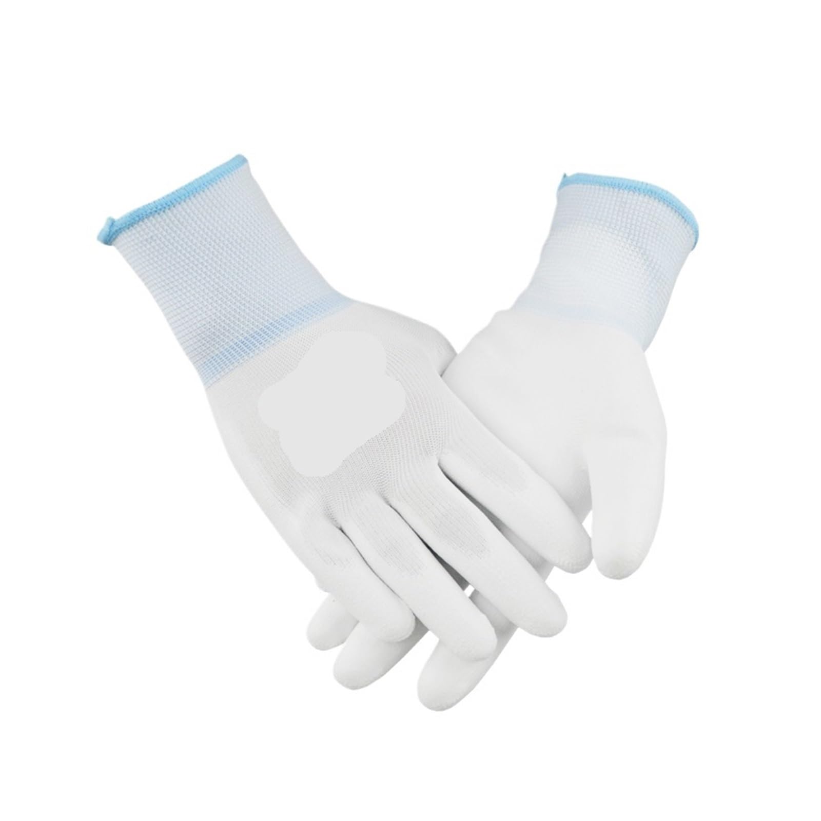 Genérico 12 Pares de Guantes Trabajo con PU, poliéster 13 Gauge, XU1201