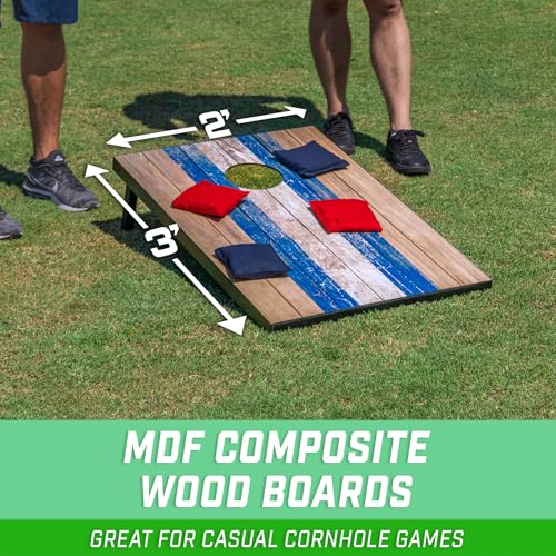 Image of GoSports Portable Cornhole Sets- Includes 2 Boards, 8 Bean Bags, Carry Case