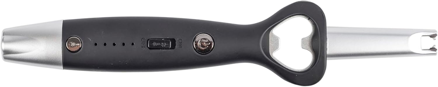 Mad Man Deluxe Arc Spark Lighter, Black, Electric Flameless, LED Indicators Display