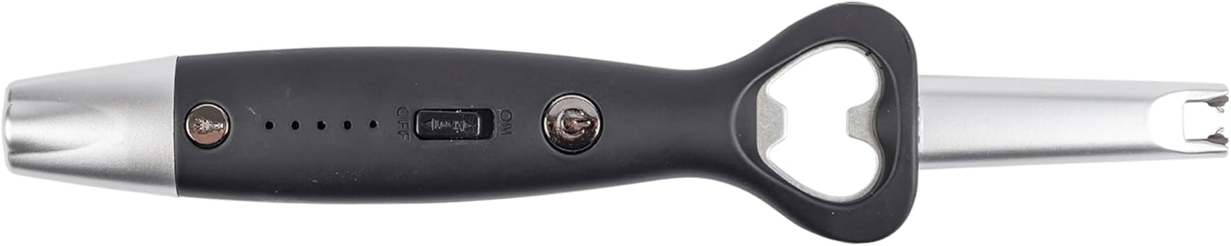 Mad Man Deluxe Arc Spark Lighter, Black, Electric Flameless, LED Indicators Display