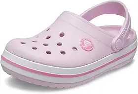 Sandália crocs crocband clog kids ballerina pink