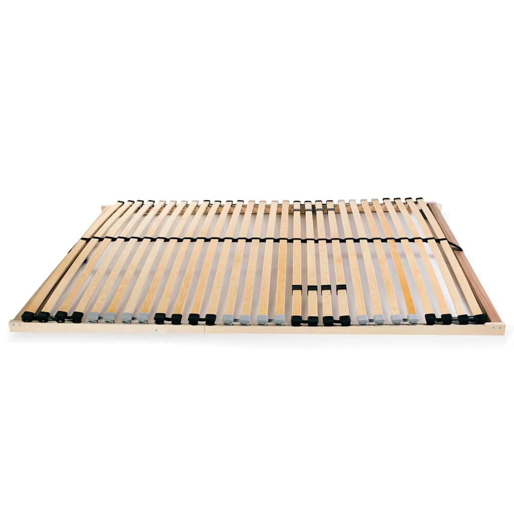 Doghe in faggio massello 7 zone Ergonomico 28 doghe 100x200 cm | Rete a Doghe 7 Zone 100x200 cm senza Materasso con 28 Doghe in Legno di Faggio, Base Letto Regolabile con Controllo Rigidità,