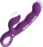 Vista 8 de Vibrador de empuje para adultos, juguetes sexuales 3 en 1, vibrador de punto G con dedo para mujeres, juguetes sexuales - 7 modos de empuje y 7