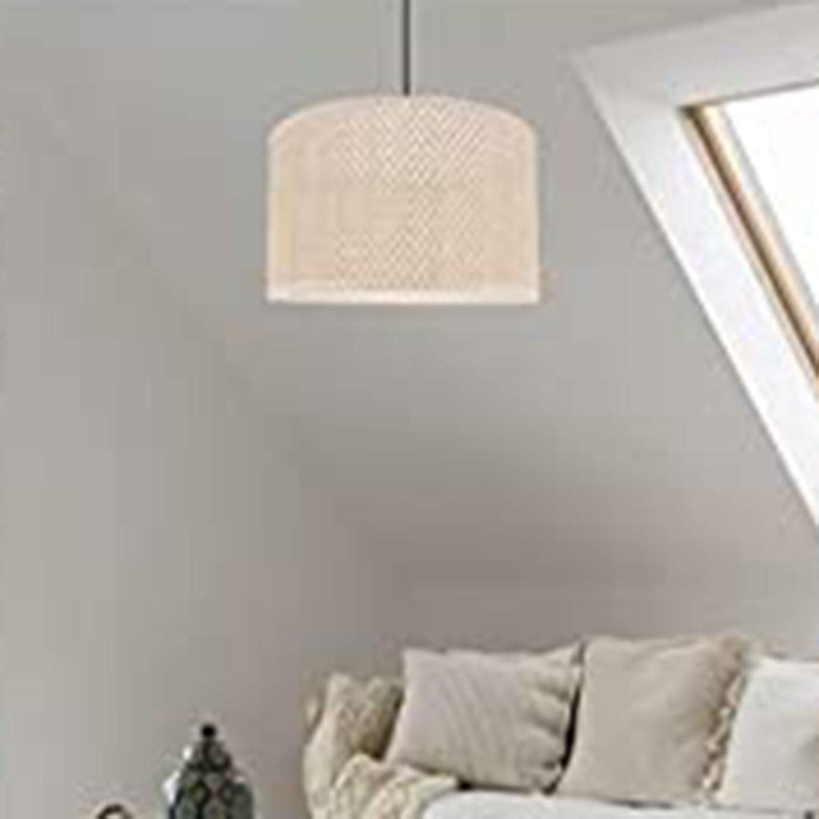 Pendant Light Cover Ceiling Light Fixture Decors Droplight Rattan Lamp Shade 16cmx12cm-image-8