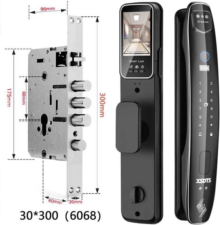 Door lock dimensions and components