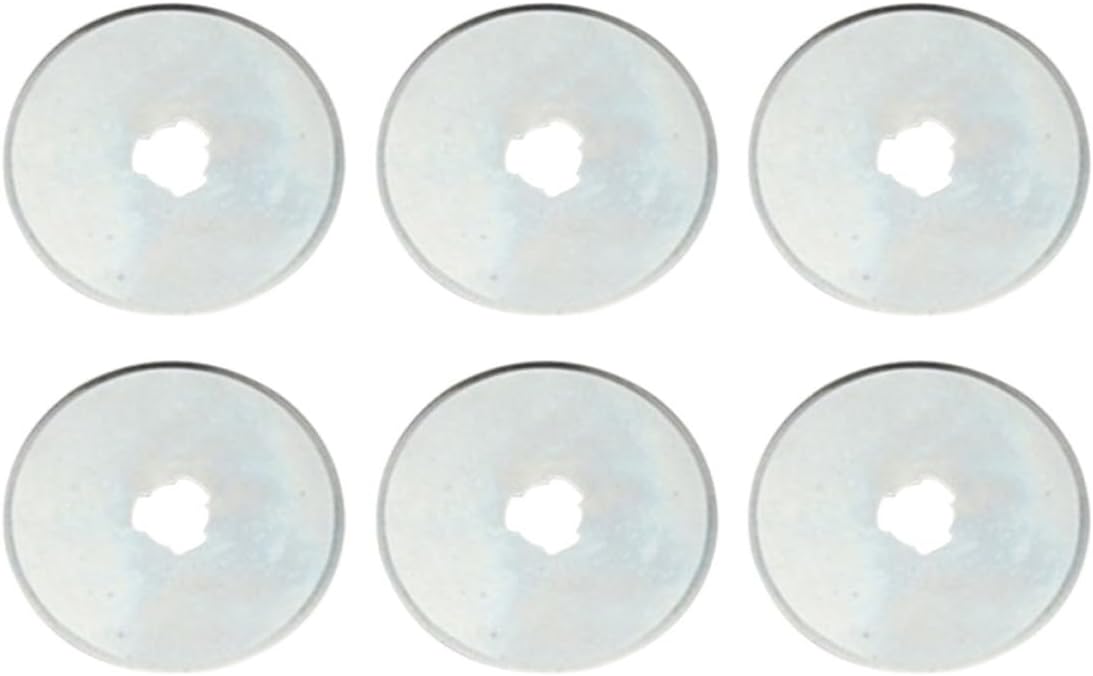 Rotary Cutter Replacement Blades 6pcs MM for Fabric and Paper Cutting