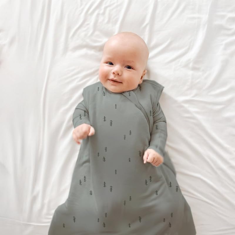 Image of GUNAMUNA gunamuna Unisex Baby, Toddler Wearable Blanket, Sleeping Bag Bamboo Rayon, Sleep Sack with Diaper Zipper, 1.0 TOG
