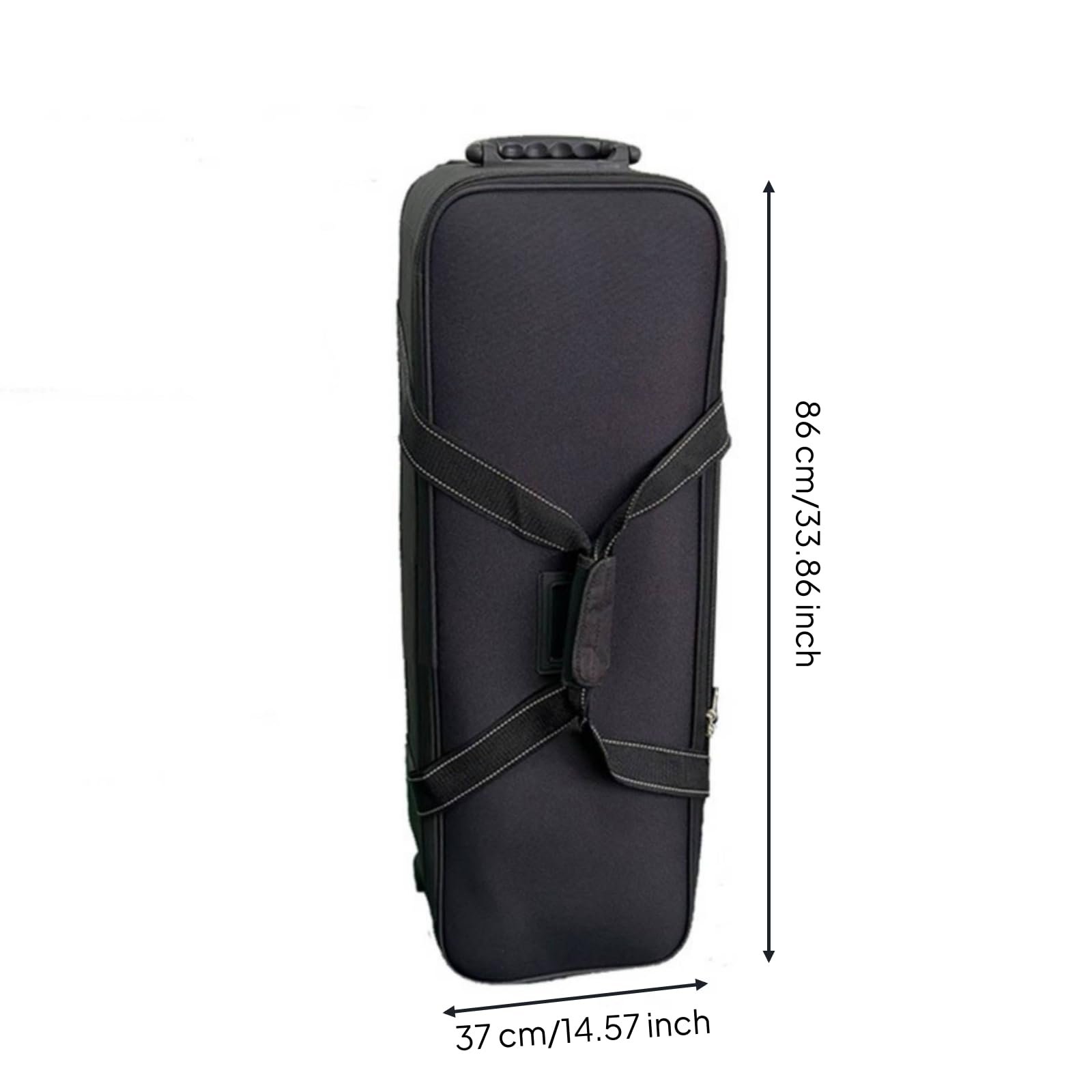 Camera Rolling Case Sac Photo Valise Trolley Boîtier Transport Intérieur Rembourré Modulable Revêtement Étanche Nylon, 84cm Noir, 84cm