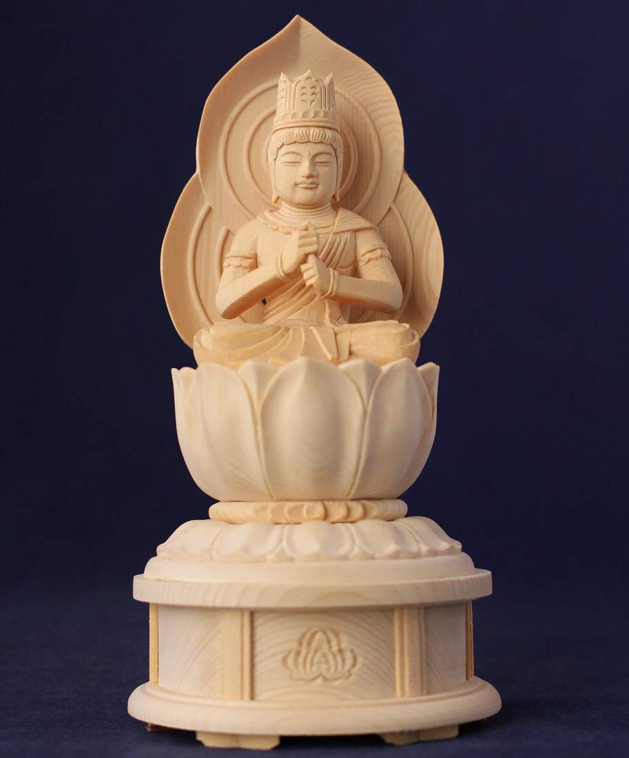 仏教美術　桧彫刻　釈迦如来座像　仏像　蓮華台　C　9251 Amazon｜木彫仏像/大日如来座像蓮華台1.5寸桧木｜仏像 オンライン通販