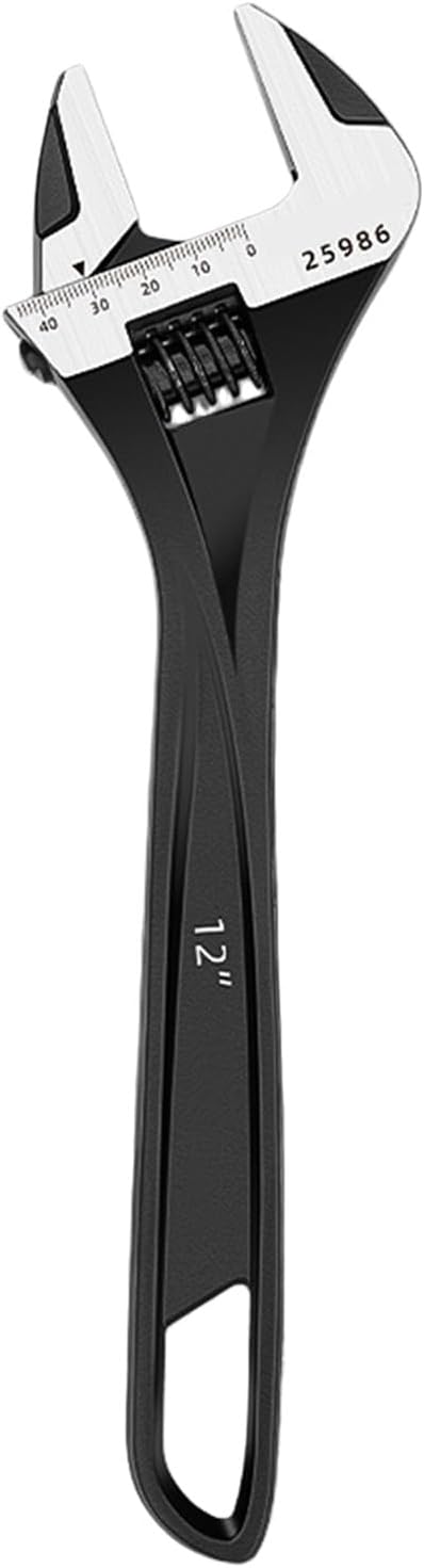 Adjustable Wrench Large Open End Bathroom Short Handle Plumbing Repair Hand Tool for Kitchen Lightweight