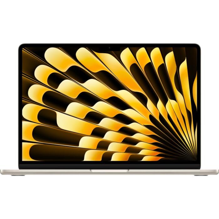 Apple 13" MacBook Air Laptop, M5 Chip mit 10‑Core CPU und 10‑Core GPU: Entwickelt für KI, 13,6" Liquid Retina Display, 24 GB, 1 TB SSD, 12MP Center Stage Kamera; Polarstern, QWERTY Tastatur