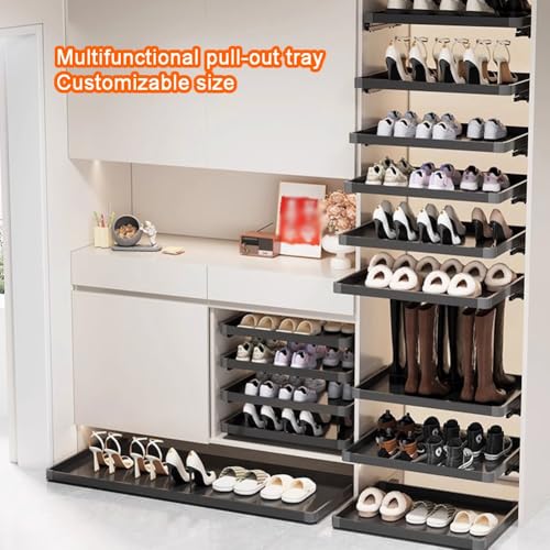 Zapato para debajo de la cama Sto Solut, el estante deslizante blanco para acabar con el desorden 8