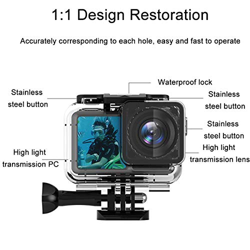 Carcasa Protectora dji OSMO Action Funda Impermeable Acuática Stick Monopod de Buceo Amarillo 2