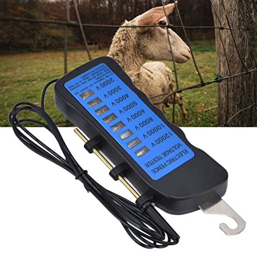 Image of 12KV Neon Fence Voltage Tester, 8 Neon Indicator Lights Electric Fence Tester Fault Finder Farming Equipment Portable Testing Tool, 2000-12000V