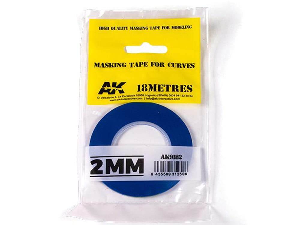 Ak Interactive Blue Ak Ak9182 Masking Tape For Curves 2Mm