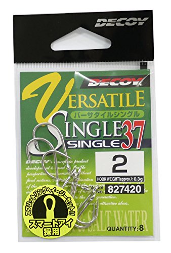 Decoy Single 37 Versatile Lure Hook Size 2 (7420)
