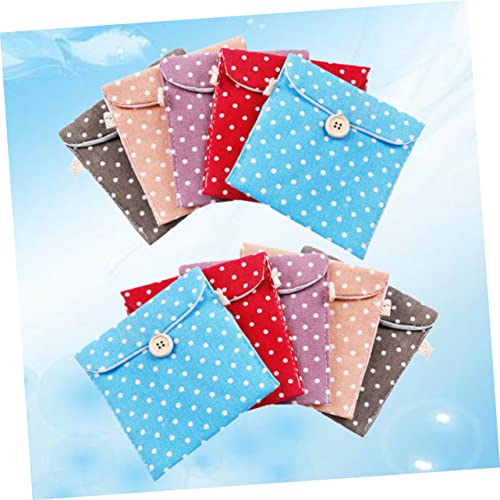 Bolsa de almacenamiento para toallas sanitarias de lino x10 piezas miniatura 4