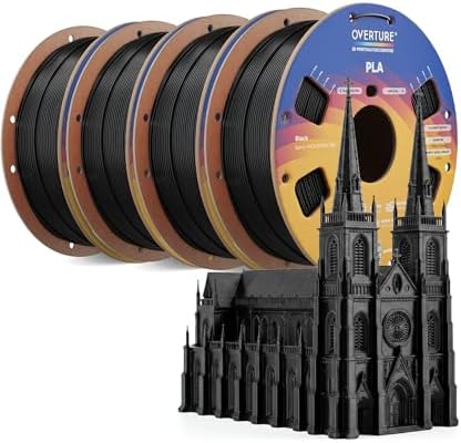 OVERTURE High Speed PLA Black 4.00kg